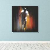 Dynamic Motion Blur Abstract Figure Art Leinwanddruck (Insitu (Holzboden))