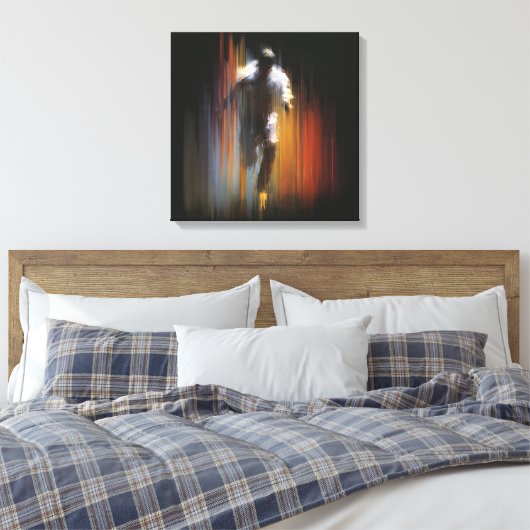 Dynamic Motion Blur Abstract Figure Art Leinwanddruck (Insitu (Schlafzimmer))