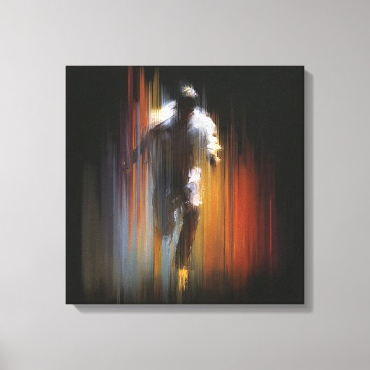Dynamic Motion Blur Abstract Figure Art Leinwanddruck (Vorderseite)