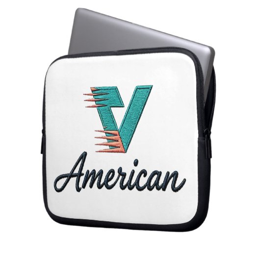 Dynamic Motion Modern Emblem Design Laptopschutzhülle (Vorderseite Links)