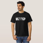 Dynamic MotoGP Racing Motorcycle Graphic – Bold Bl T-Shirt (Vorne ganz)