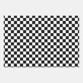 Dynamic Motorsport Checkered Flag Birthday Geschenkpapier Set (Vorderseite 2)