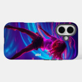 Dynamic Neon Dance Motion Art Case-Mate iPhone Hülle (Rückseite (Horizontal))