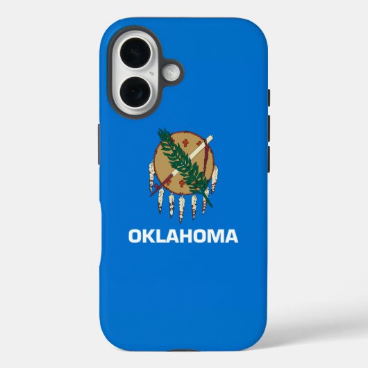 Dynamic Oklahoma State Flag Graphic on a Case-Mate iPhone Hülle (Rückseite)