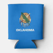 Dynamic Oklahoma State Flag Graphic on a Dosenkühler (Vorderseite)