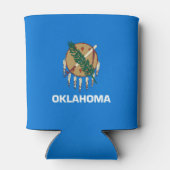 Dynamic Oklahoma State Flag Graphic on a Dosenkühler (Rückseite)