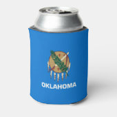 Dynamic Oklahoma State Flag Graphic on a Dosenkühler (Kanne Rückseite)