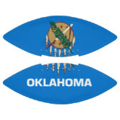 Dynamic Oklahoma State Flag Graphic on a Football (Paneele)