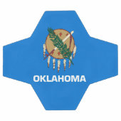Dynamic Oklahoma State Flag Graphic on a Fußball (Flach)