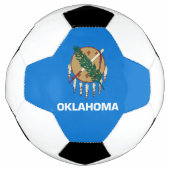 Dynamic Oklahoma State Flag Graphic on a Fußball (Vorderseite)