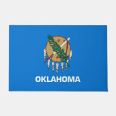 Dynamic Oklahoma State Flag Graphic on a Fußmatte (Vorderseite)