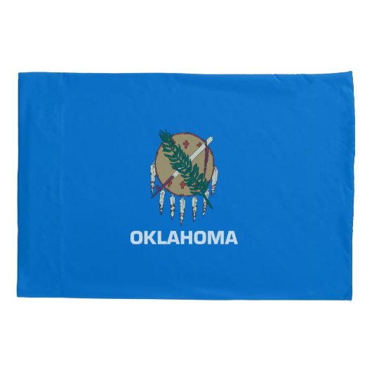 Dynamic Oklahoma State Flag Graphic on a Kissenbezug (Rückseite)