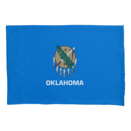 Dynamic Oklahoma State Flag Graphic on a Kissenbezug (Vorderseite)