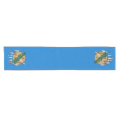 Dynamic Oklahoma State Flag Graphic on a Kurzer Tischläufer (Horizontal)