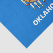 Dynamic Oklahoma State Flag Graphic on a Seidenpapier (Ausschnitt)