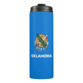 Dynamic Oklahoma State Flag Graphic on a Thermosbecher (Vorderseite)