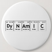 DyNAmIC Periodic Table Element Word Chemistry Atom Button (Vorderseite)