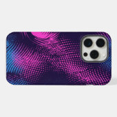 💖 Dynamic Pink & Purple Dotted Abstract Pattern iPhone Hülle (Rückseite (Horizontal))