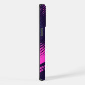 💖 Dynamic Pink & Purple Dotted Abstract Pattern iPhone Hülle (Rechte Seite)