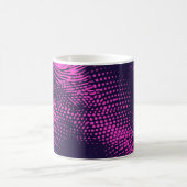 💖 Dynamic Pink & Purple Dotted Abstract Pattern Kaffeetasse (Mittel)