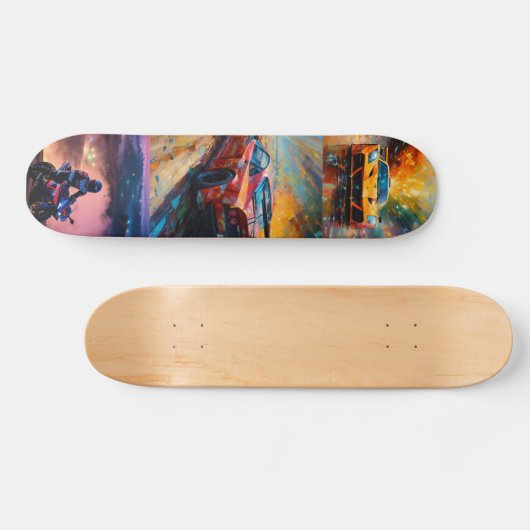 "Dynamic Racing Art Collection Skateboard (Horizontal)