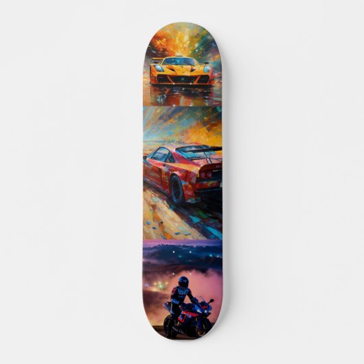 "Dynamic Racing Art Collection Skateboard (Vorne)