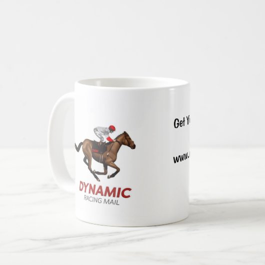 Dynamic Racing Mail-Kaffee Kaffeetasse (Vorderseite Links)