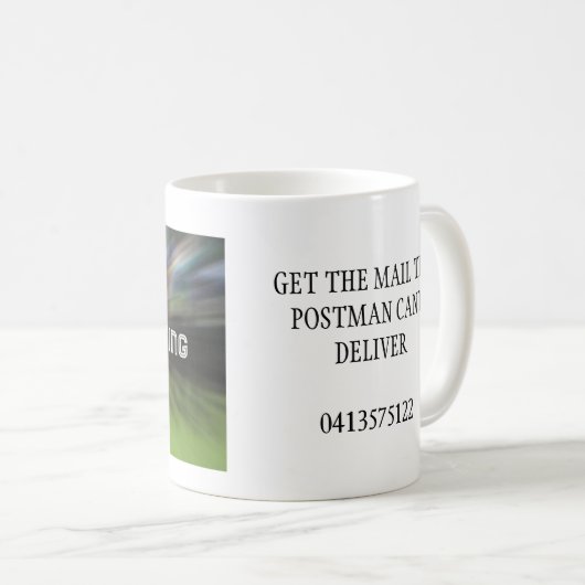 Dynamic Racing Mail Kaffee-Tasse Kaffeetasse (VorderseiteRechts)