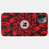 Dynamic Red Black Geometric Energetic Case-Mate iPhone Hülle (Rückseite (Horizontal))