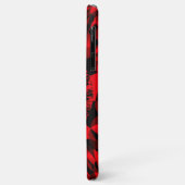 Dynamic Red Black Geometric Energetic Case-Mate iPhone Hülle (Hinten/Links)