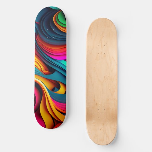 Dynamic Rhythms on Wheels Skateboard (Vorderseite)