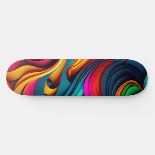 Dynamic Rhythms on Wheels Skateboard (Horizontal)