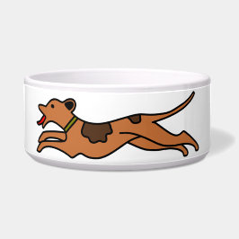 Dynamic Running Hunde Bowl - Motion Vector Art Des Napf