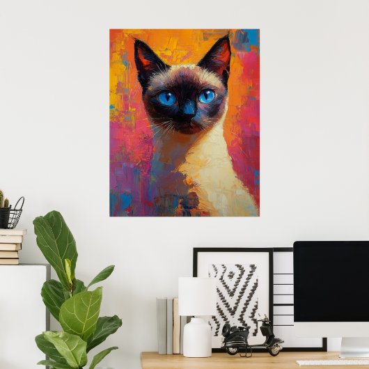 Dynamic Siamese Painting Poster (Heimbüro)