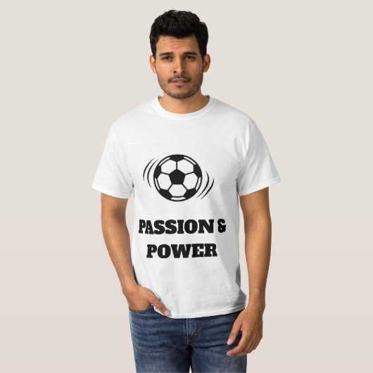 Dynamic Soccer Passion T-Shirt - Minimalist ball (Vorne ganz)