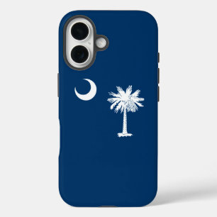 Dynamic South Carolina State Flag Graphic iPhone 16 Hülle
