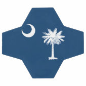 Dynamic South Carolina State Flag Graphic Fußball (Flach)