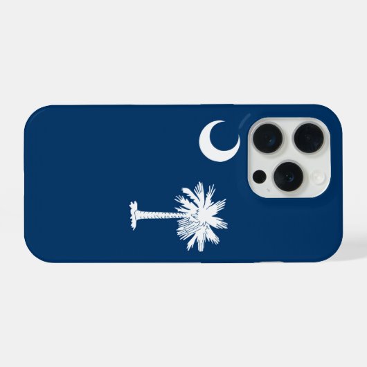 Dynamic South Carolina State Flag Graphic iPhone Hülle (Rückseite (Horizontal))