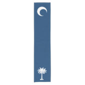 Dynamic South Carolina State Flag Graphic Kurzer Tischläufer (Vorderseite)