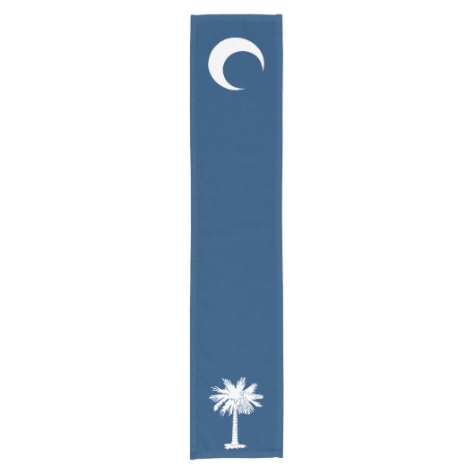 Dynamic South Carolina State Flag Graphic Kurzer Tischläufer (Vorderseite)