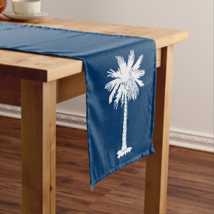 Dynamic South Carolina State Flag Graphic Kurzer Tischläufer