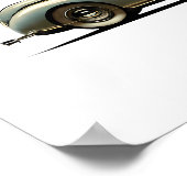 Dynamic Streamline Moderne: Aerodynamic Vintage Poster (Ecke)