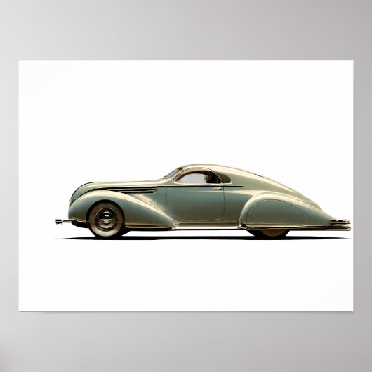 Dynamic Streamline Moderne: Aerodynamic Vintage Poster (Vorne)