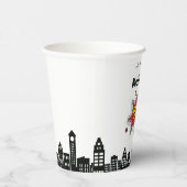 Dynamic Superhero 1. Geburtstag Pappbecher (Rechts)