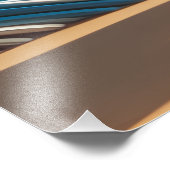 Dynamic Surfer Girl Walking Beach Waves Art Fotodruck (Ecke)