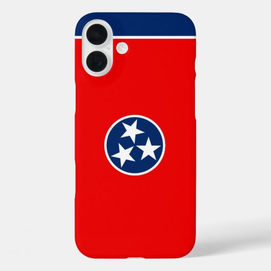 Dynamic Tennessee State Flag Graphic on a Case-Mate iPhone Hülle (Rückseite)