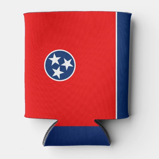 Dynamic Tennessee State Flag Graphic on a Dosenkühler (Vorderseite)