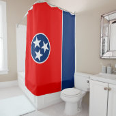 Dynamic Tennessee State Flag Graphic on a Duschvorhang (Beispiel)