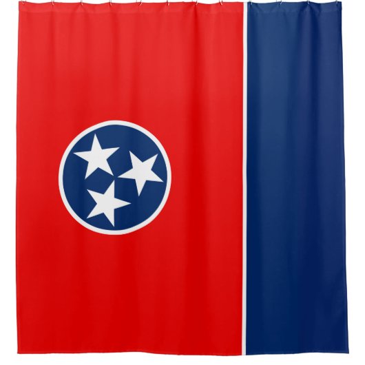 Dynamic Tennessee State Flag Graphic on a Duschvorhang (Vorderseite)