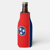 Dynamic Tennessee State Flag Graphic on a Flaschenkühler (Flaschenvorderseite)